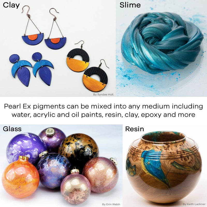 Jacquard Pearl Ex Pigment Powder 4oz Antique Copper - Loose Mica Powder for Epoxy Resin, Watercolors, Calligraphy Ink & Clay - Epoxy Pigment Powder - Epoxy Resin Color - Image 5